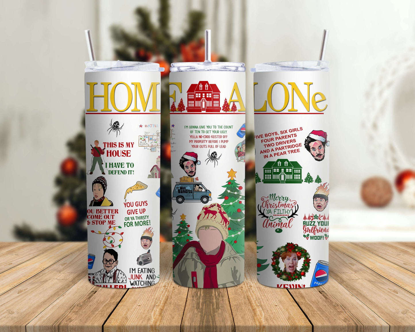 Home Alone Inspired Tumbler image 0