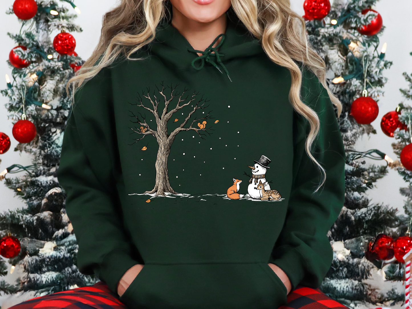 Woodland Snowman Hoodie