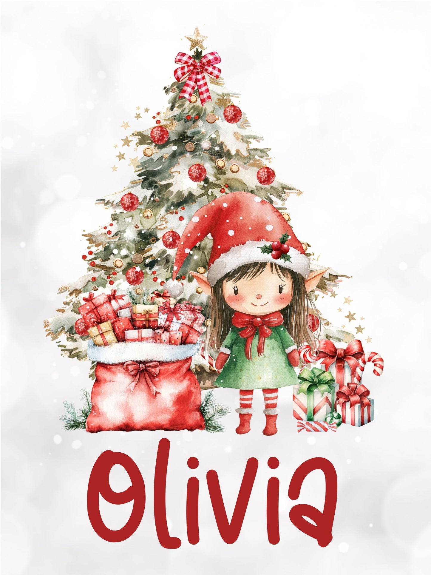 Custom Christmas Name Blankets
