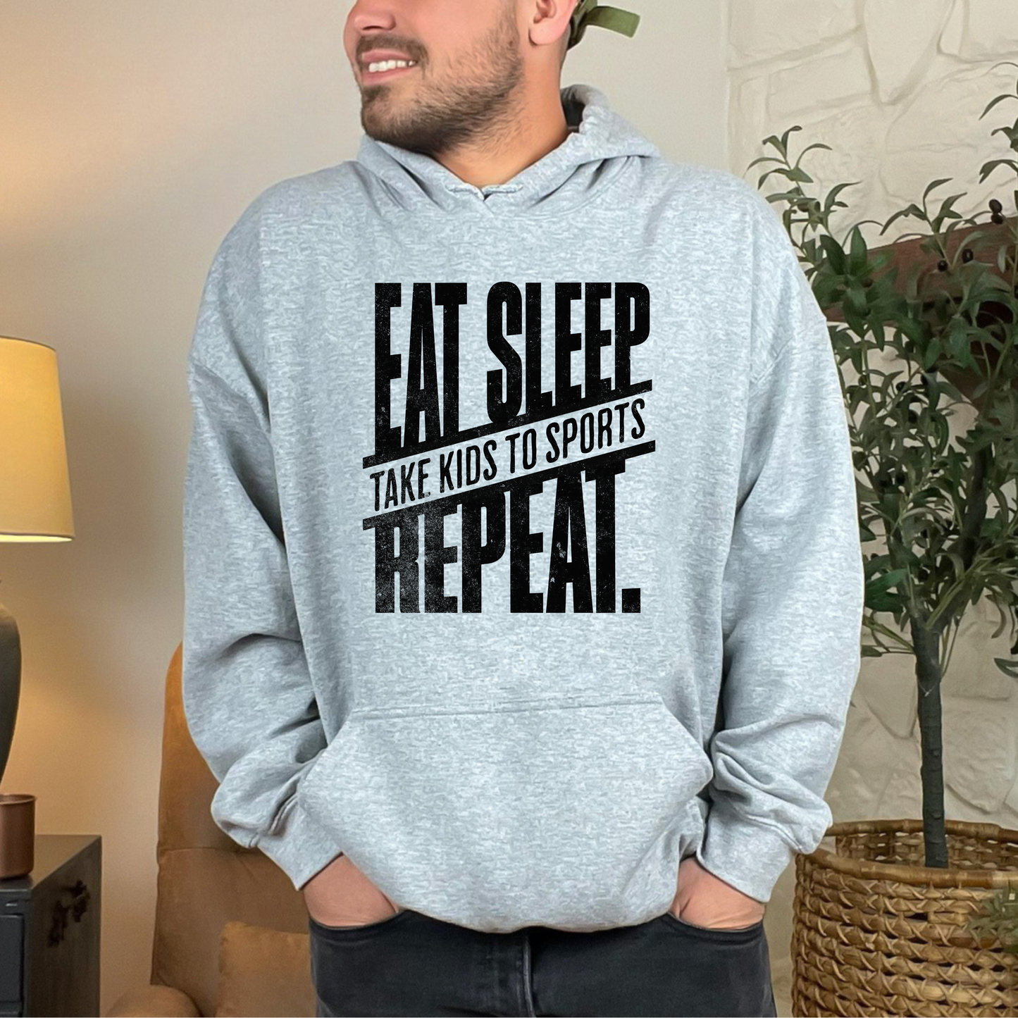 Eat, Sleep, Take Kids To Sports, Repeat Hoodie