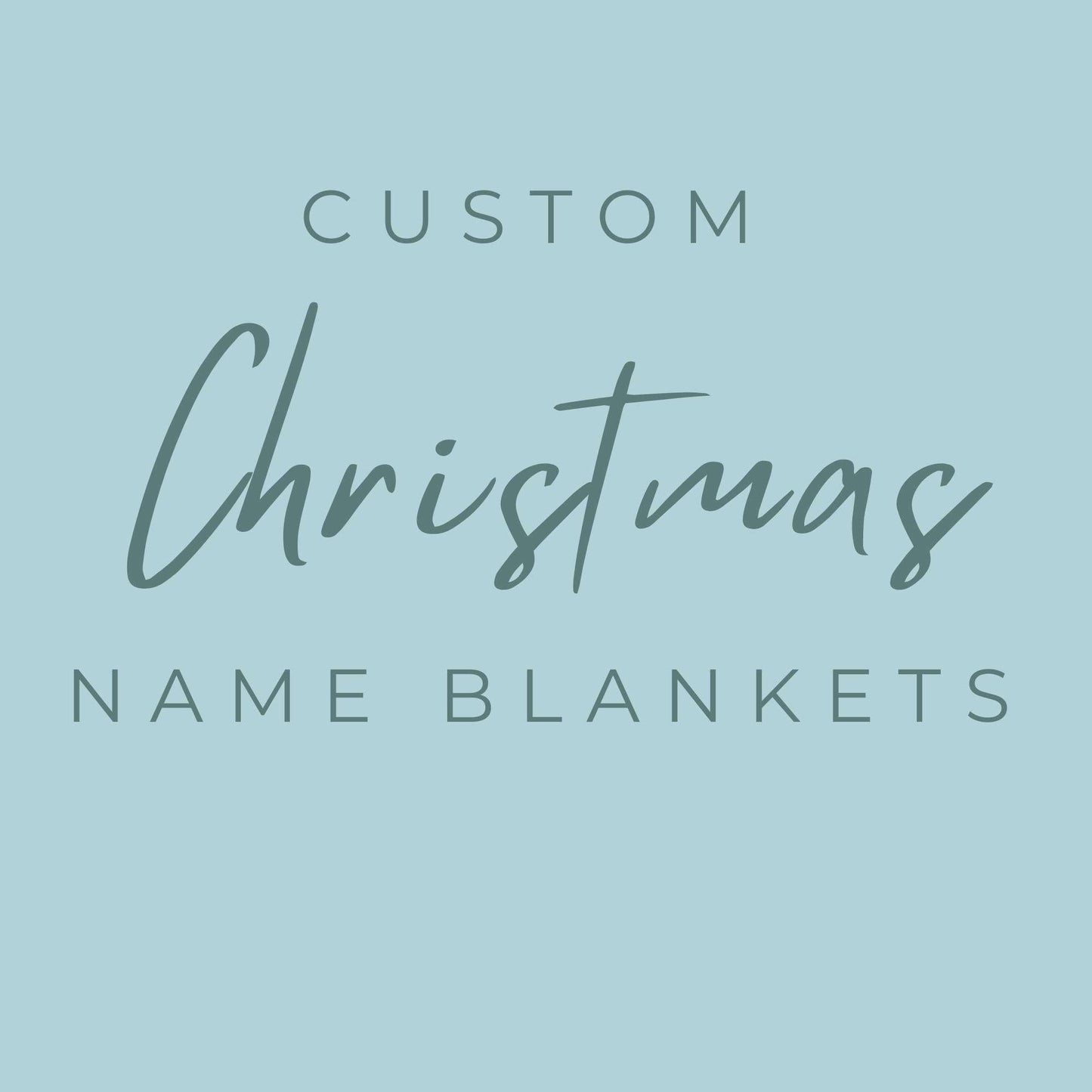 Custom Christmas Name Blankets image 0