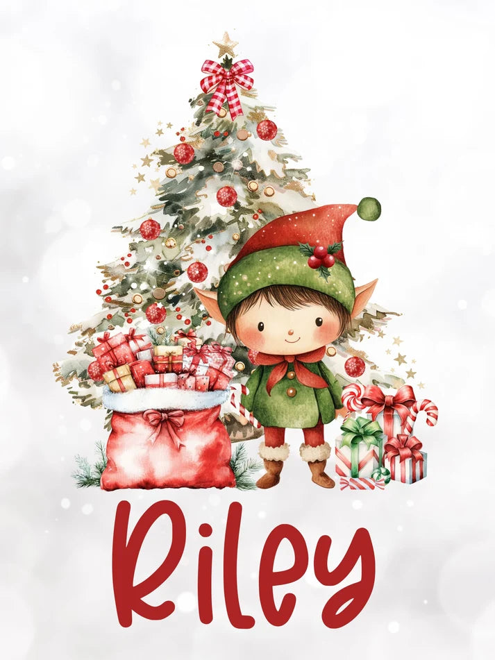 Custom Christmas Name Blankets