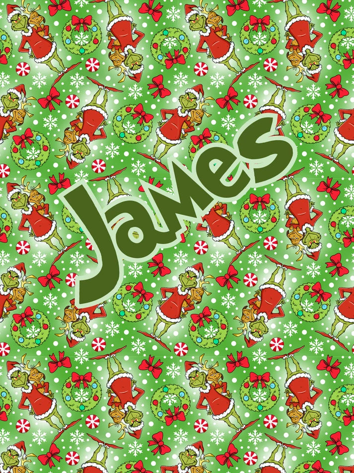 Custom Christmas Name Blankets