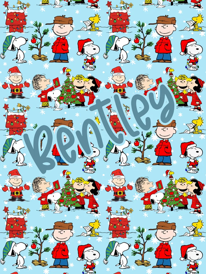 Custom Christmas Name Blankets