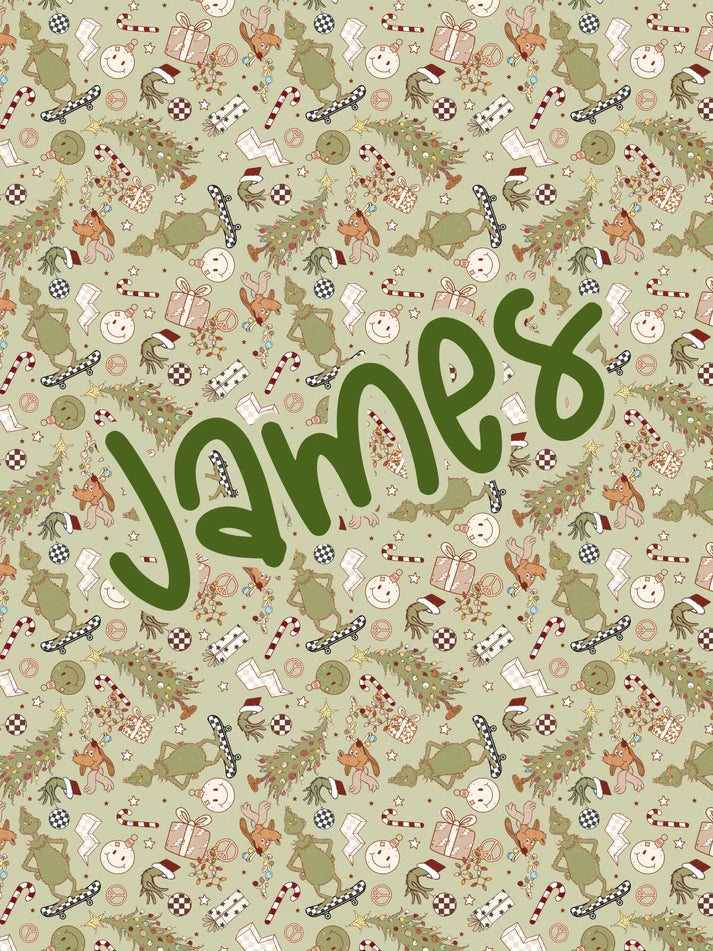 Custom Christmas Name Blankets