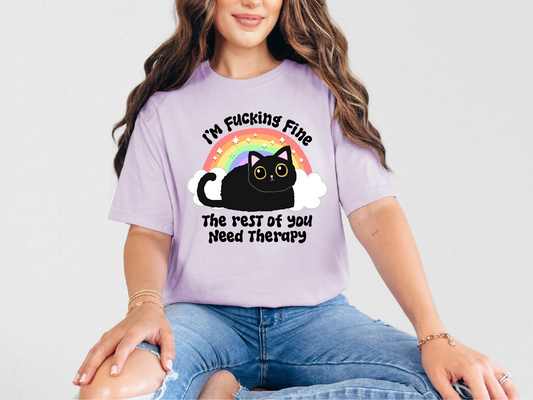 I’m F*cking Fine Cat Tee