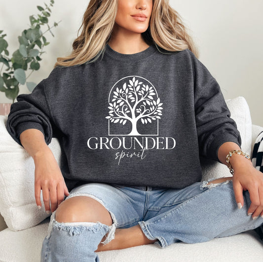 Grounded Spirit Crewneck – Charcoal