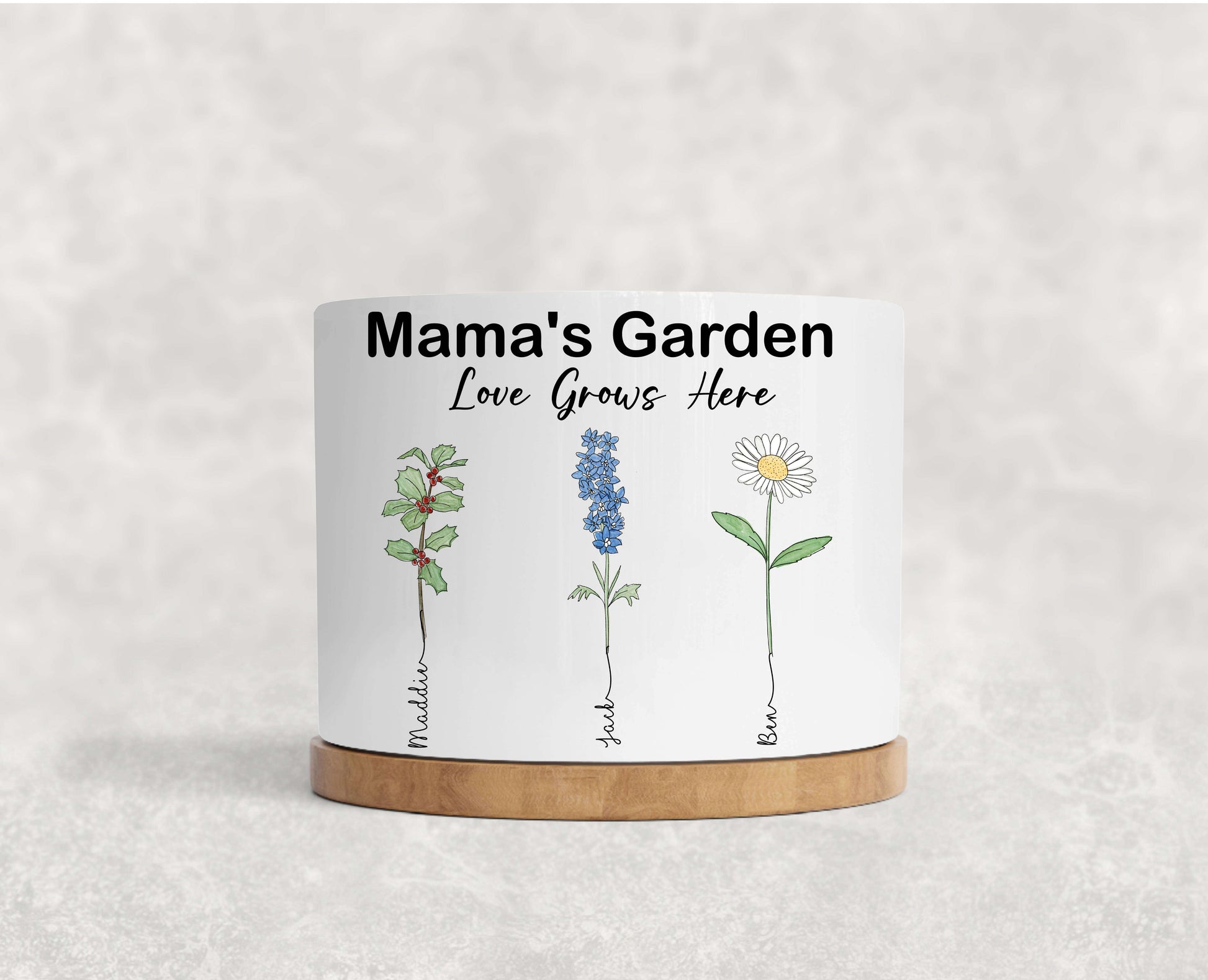Personalized Birth Month Flower Pots image 3