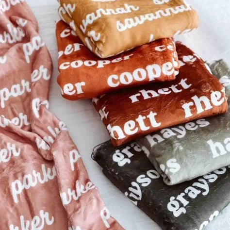 Customized Name Blankets – Made Just for You!