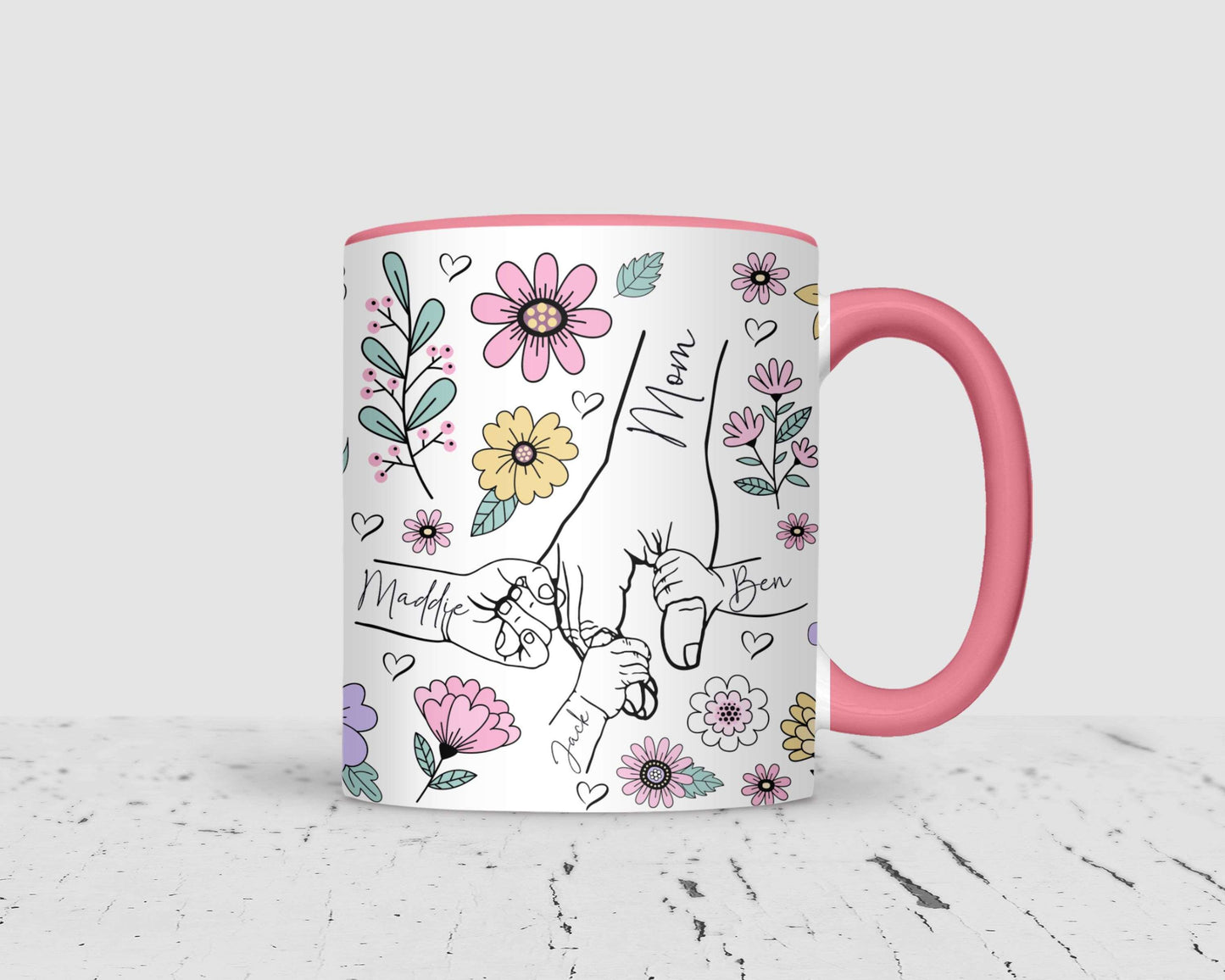 Mom Holding Hand Mug image 0