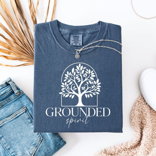 Grounded Spirit Tee – Denim Blue