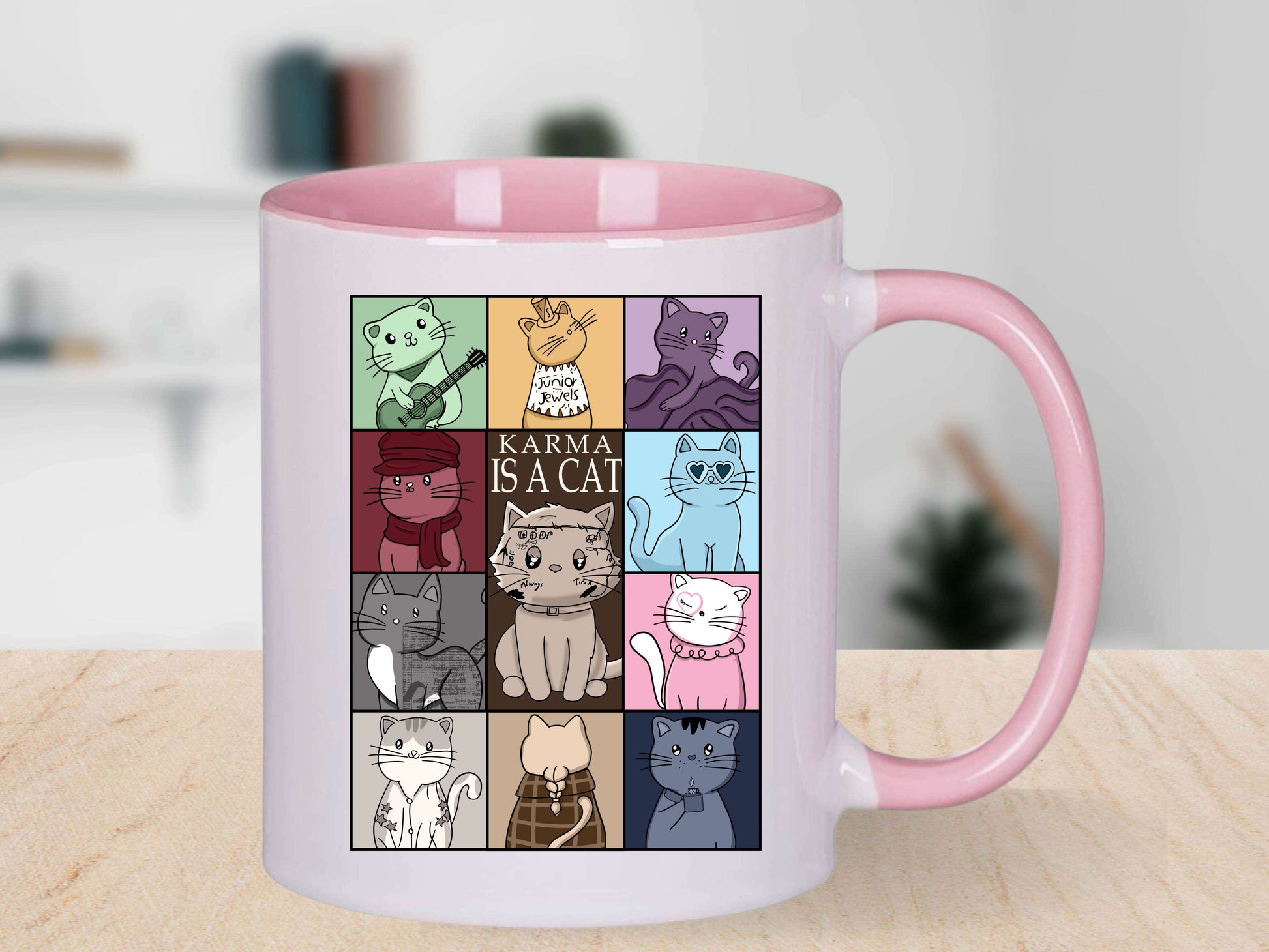 Karma Is A Cat Mug image 0