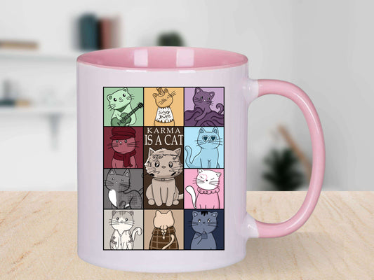 Karma Is A Cat Mug image 0