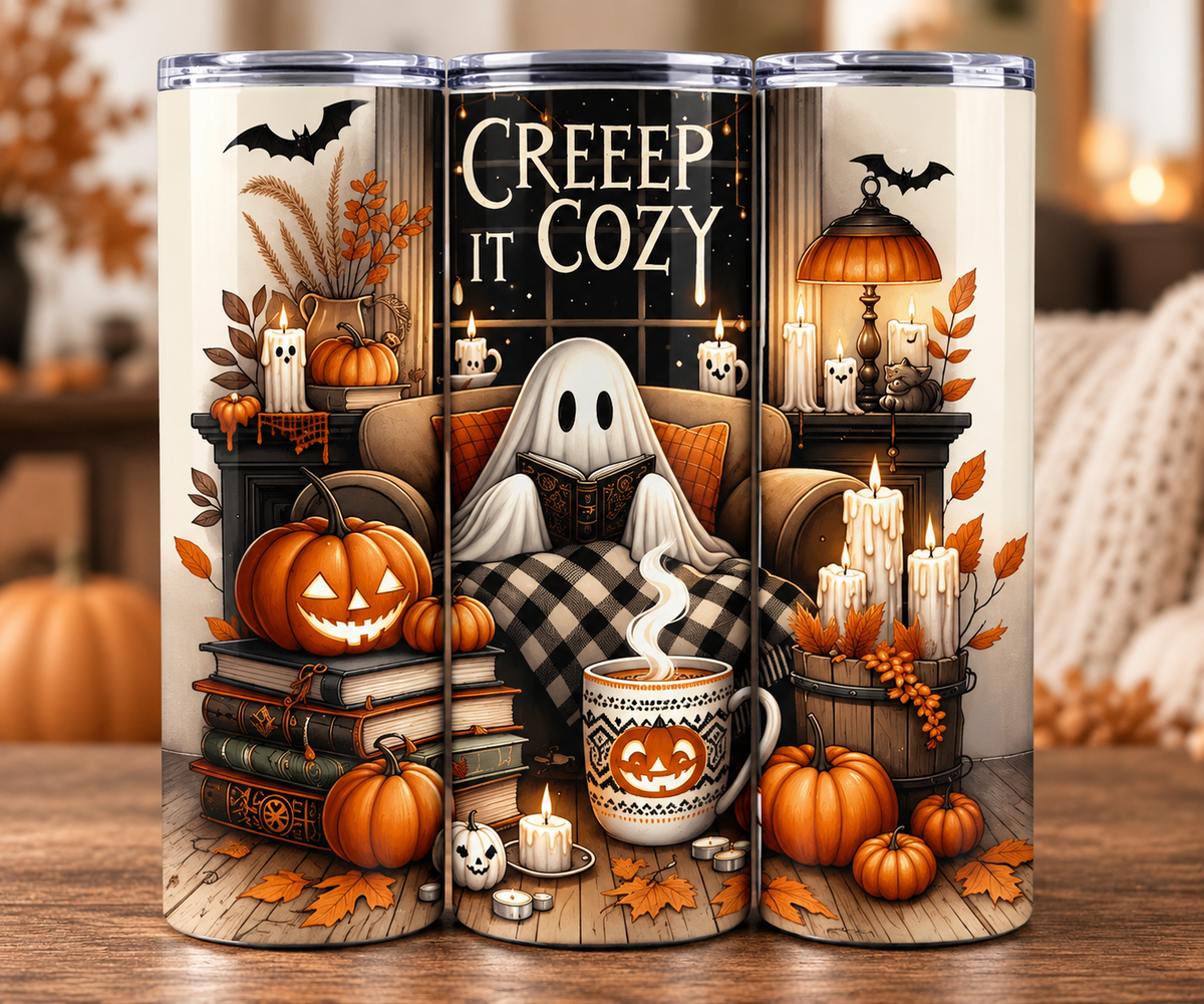 Creep It Cozy Halloween Tumbler 👻🎃
