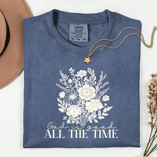 God Is Good Tee – Denim Blue