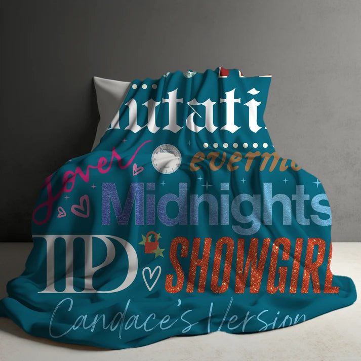 Custom Christmas Name Blankets