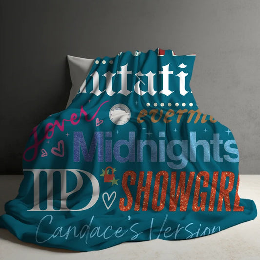 Custom Christmas Name Blankets