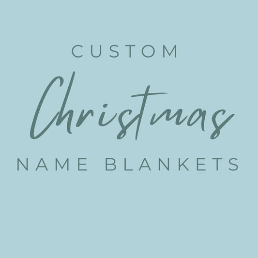 Custom Christmas Name Blankets image 0